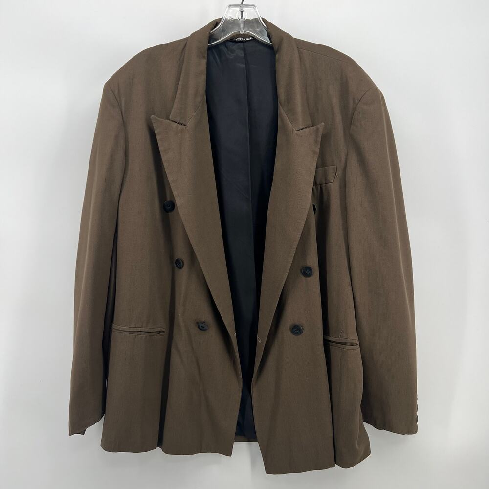 Vintage Biblo Club Brown Blazer 50 Made in Italy XL 24” P2P
